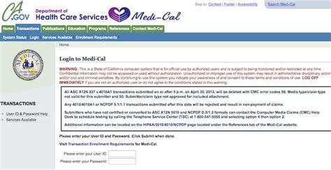 medi-cal log in providers